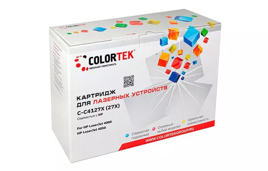 Картридж лазерный Colortek СТ-C4127X (27X/C4127X), черный, 10000 страниц, совместимый для LJ 4000/4050