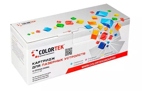 Картридж лазерный Colortek СТ-CF411A (410A/CF411A), голубой, 2300 страниц, совместимый для LJ Pro Color M377/M452/M477