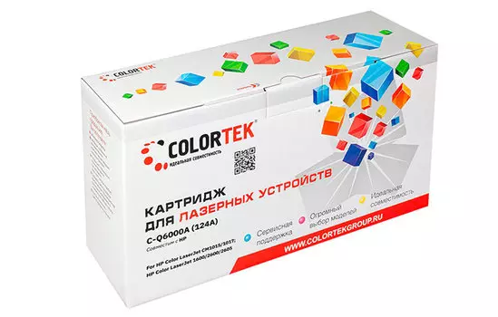 Картридж лазерный Colortek СТ-Q6000A (124A/Q6000A), черный, 2500 страниц, совместимый для CLJ 2600/2605/1600/M1015/1017