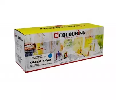 Картридж лазерный Colouring CG-CE321A (CE321A), голубой, совместимый, для LJ CP1525N/CP1525NW/CM1415/1415fnw