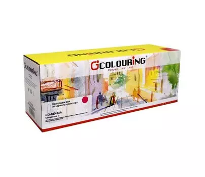 Картридж лазерный Colouring CG-CE413A/№305A (CE413A/№305A), пурпурный, совместимый, для CLJP M351/Pro 400 color MFP M475dn/M475dw/Pro 400 color M451dn/M451dw/M451nw