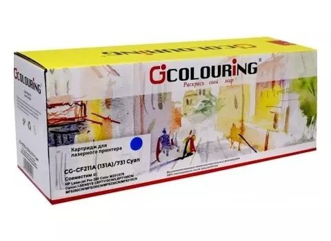 Картридж лазерный Colouring CG-CF211A, голубой, совместимый, для LJP 200 Color M251/276 Canon i-SENSYS LBP7110CW/LBP7100CN/MF8280CW/MF8250CN/MF8230CN/MF8210CN