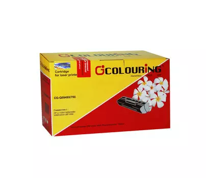 Картридж лазерный Colouring CG-Q5949X/708 (Q5949X/708), черный, 6000 страниц, совместимый, для LJ 1320/1320N/3390/3392/CANON LBP3300