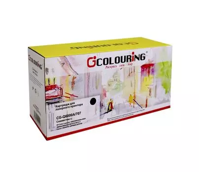 Картридж лазерный Colouring CG-Q6000A/707, черный, совместимый, для CLJ 1600/2600n/2600dn/2600dtn/2605DN/2605DTN/CM1015MFP/CM1017MFP Canon Laser Shot LBP5000/5100