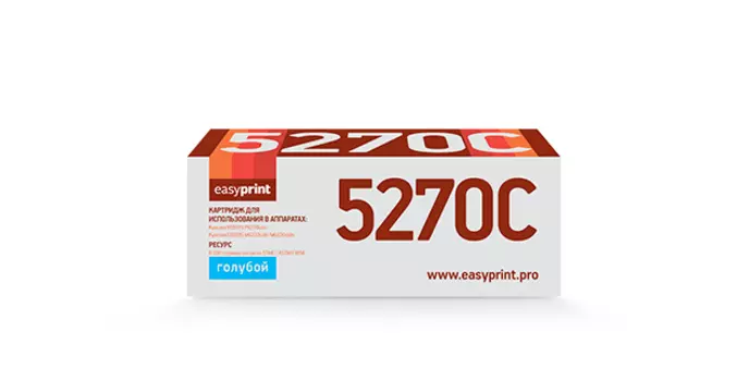 Картридж лазерный EasyPrint LK-5270C (TK-5270C), голубой 6000 страниц, совместимый, для Kyocera EcoSys M6230cidn/P6230cdn/M6630cidn с чипом