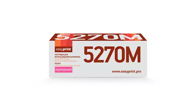 Картридж лазерный EasyPrint LK-5270M (TK-5270M), пурпурный, 6000 страниц, совместимый для Kyocera EcoSys M6230cidn/P6230cdn/M6630cidn