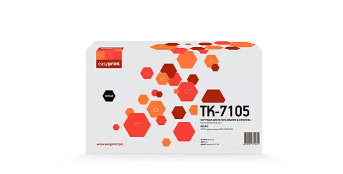 Картридж лазерный EasyPrint LK-7105 ( TK-7105 /1T02P80NL0), черный, 20000 страниц, совместимый для Kyocera TASKalfa 3010i/3011i с чипом