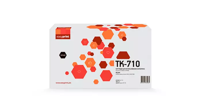 Картридж лазерный EasyPrint LK-710 (TK-710/1T02G10EU0), черный, 40000 страниц, совместимый для Kyocera FS-9130DN/FS-9530DN с чипом