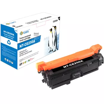 Картридж лазерный G&G GG-CE250A/NT-CE250A (504A/CE250A), черный, 5000 страниц, совместимый для CLJ CP3525n/CLJ CP3525dn/CLJ CP3525X/CLJ CP3520/CLJ CM3530fs/CLJ CM3530