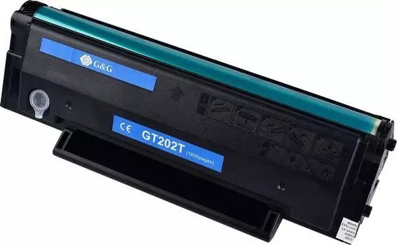 Картридж лазерный G&G GT202T, черный, 1600 страниц, совместимый для G&G P2022/P2022W/M2022/M2022NW без чипа