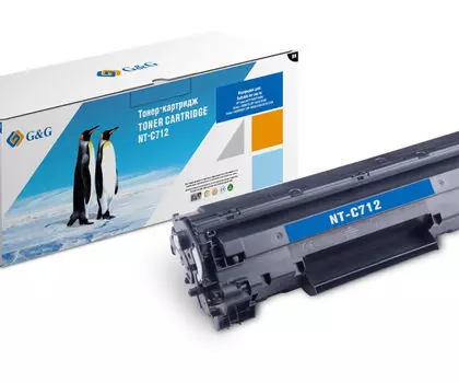 Картридж лазерный G&G NT-C712, совместимый для Laserjet P1005/P1006, LBP-3050/3100/3150/3010/3018