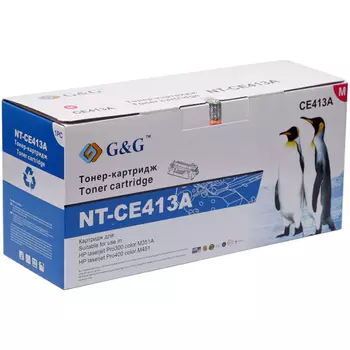 Картридж лазерный G&G NT-CE413A (305A/CE413A), пурпурный, 2600 страниц, совместимый для Color LaserJet Pro M351, M375, M451, M475 Series