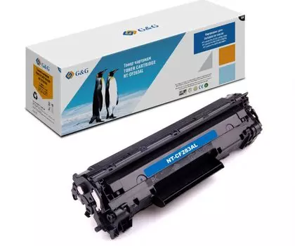 Картридж лазерный G&G NT-CF283AL, черный, 2500 страниц, совместимый для LaserJet Pro M125/M127/M201/M225
