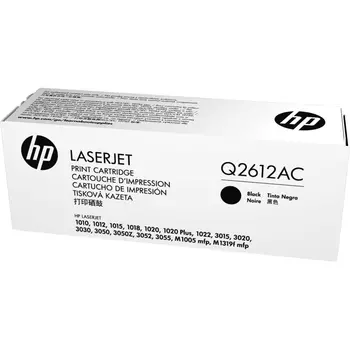 Картридж лазерный HP 12A/Q2612AC, черный, 2000 страниц, оригинальный для HP LJ 1010/1022/3015/M1005