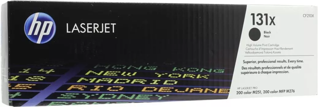 Картридж лазерный HP 131X/CF210X, черный, 2400 страниц, оригинальный для HP LaserJet Pro 200 color MFP M276n / MFP M276nw / M251n / M251nw