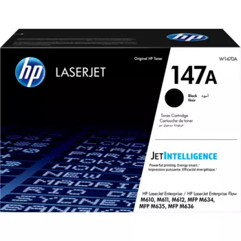 Картридж лазерный HP 147A/W1470A, черный, 10500 страниц, оригинальный для HP LJ Enterprise M611DN/M612DN