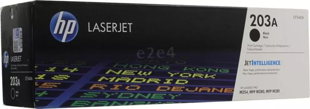 Картридж лазерный HP 203A/CF540A, черный, 1400 страниц, оригинальный для HP Color LJ Pro M254dw/ M254nw/ M280nw/ M281fdn/ M281fdw