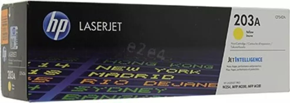 Картридж лазерный HP 203A/CF542A, желтый, 1300 страниц, оригинальный для HP Color LJ Pro M254dw/ M254nw/ M280nw/ M281fdn/ M281fdw