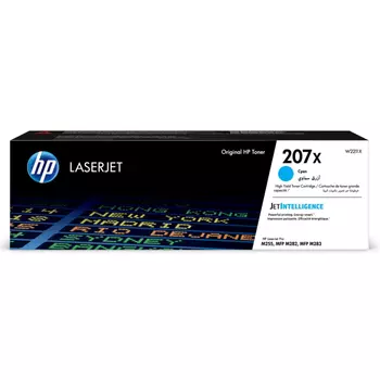 Картридж лазерный HP 207X/W2211X, голубой, 2450 страниц, оригинальный для HP Color LaserJet Pro M255/MFP M282/M283