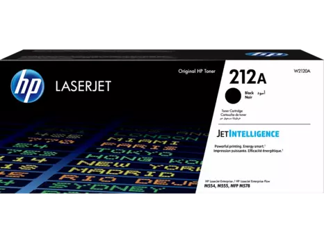 Картридж лазерный HP 212A/W2120A, черный, 5500 страниц, оригинальный для HP Color LaserJet Enterprise M554/M555/M578