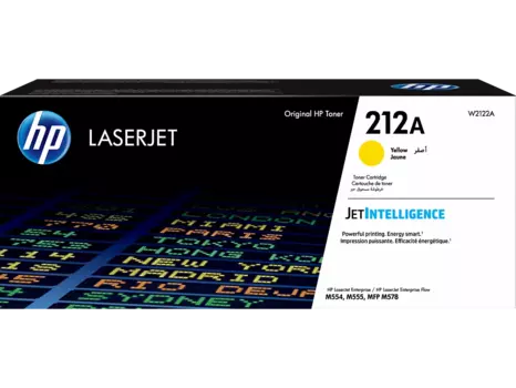 Картридж лазерный HP 212A/W2122A, желтый, 4500 страниц, оригинальный для HP Color LaserJet Enterprise M554/M555/M578