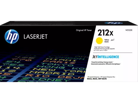 Картридж лазерный HP 212X/W2122X, желтый, 10000 страниц, оригинальный для HP Color LaserJet Enterprise M554/M555/M578