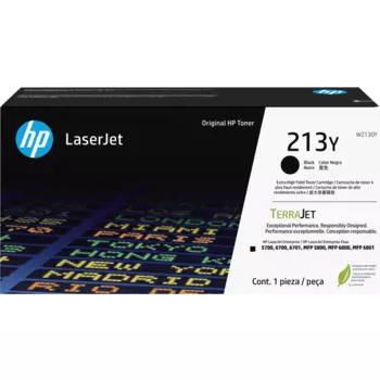 Картридж лазерный HP 213Y/W2130Y, черный, 18000 страниц, оригинальный для HP 5700dn/5800dn/5800f/5800zf/6700dn/6800dn