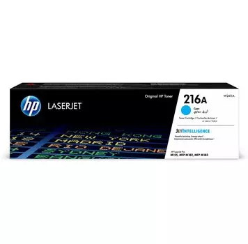 Картридж лазерный HP 216A/W2411A, голубой, 850 страниц, оригинальный для HP LaserJet Pro MFP M182n/MFP M183fw