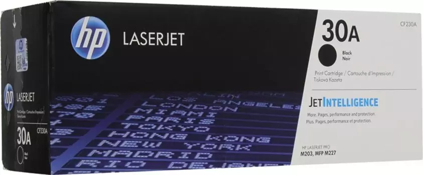 Картридж лазерный HP 30A/CF230A, черный, 1600 страниц, оригинальный для HP LaserJet Pro MFP M227, LaserJet Pro M203