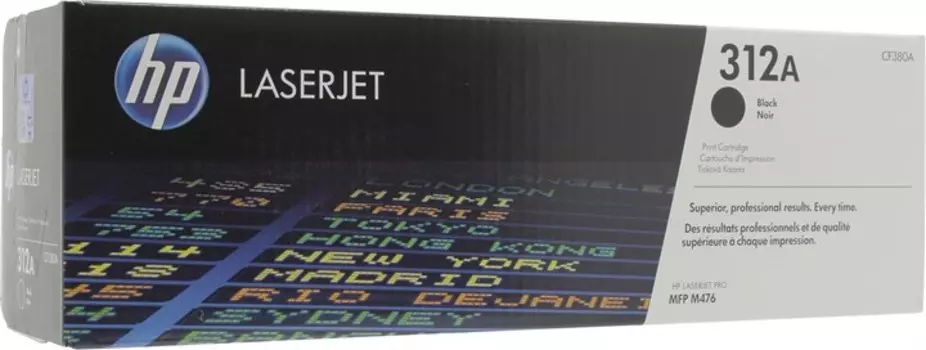 Картридж лазерный HP 312A/CF380A, черный, 2400 страниц, оригинальный для HP Color LaserJet Pro MFP M476 series