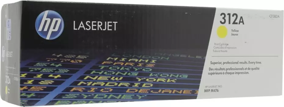 Картридж лазерный HP 312A/CF382A, желтый, 2700 страниц, оригинальный для HP Color LaserJet Pro MFP M476 series