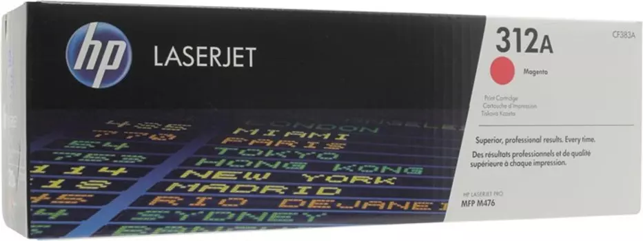 Картридж лазерный HP 312A/CF383A, пурпурный, 2700 страниц, оригинальный для HP Color LaserJet Pro MFP M476 series