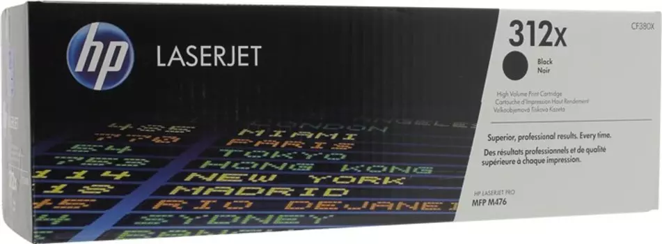 Картридж лазерный HP 312X/CF380X, черный, 4400 страниц, оригинальный для Color LaserJet Pro MFP M476 series
