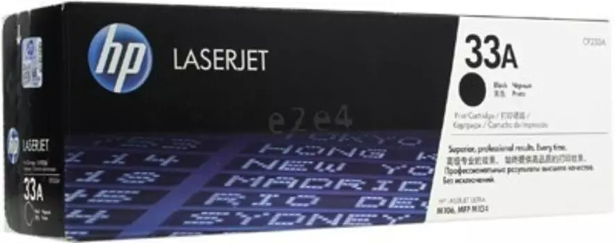 Картридж лазерный HP 33A/CF233A, черный, 1шт., 2300 страниц, оригинальный, для HP LaserJet Ultra M134a / M134fn / M106w