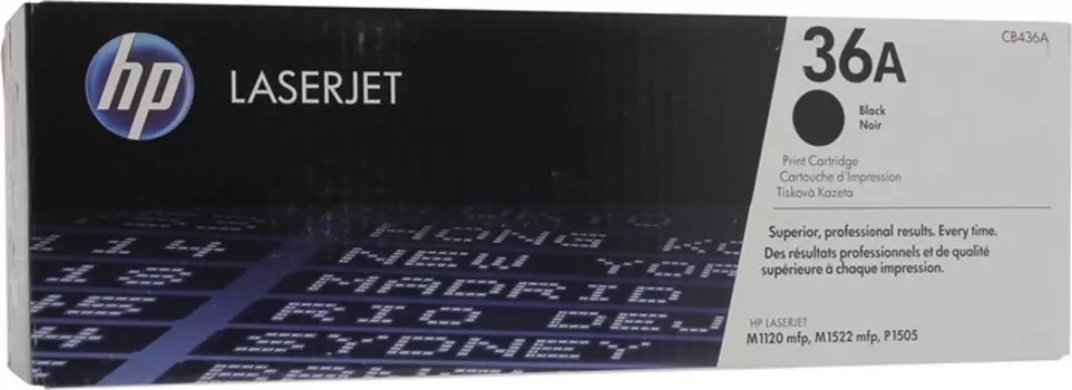 Картридж лазерный HP 36A/CB436A, черный, 2000 страниц, оригинальный для HP LaserJet M1120 / M1120n / M1522n / M1522nf / P1505 / P1505n