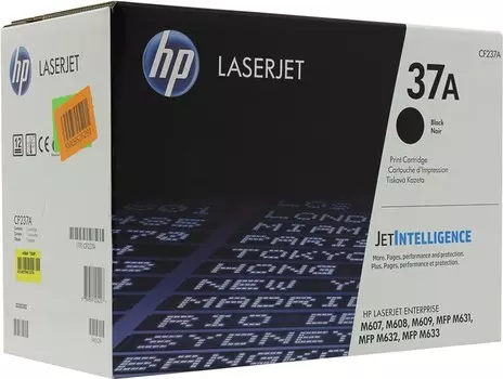 Картридж лазерный HP 37A/CF237A, черный, 11000 страниц, оригинальный для HP LJ Enterprice MFP M631/M632/M633
