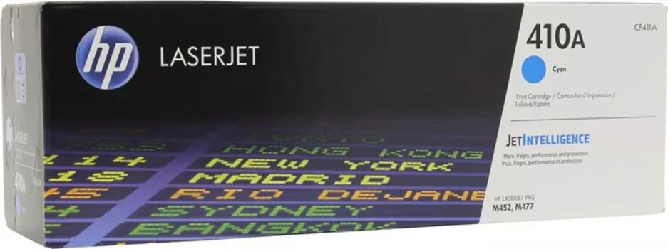Картридж лазерный HP 410A/CF411A, голубой, 2300 страниц, оригинальный для HP CLJP M452dn / M452nw / MFP M377dw / MFP M477fdn / MFP M477fdw / MFP M477fnw