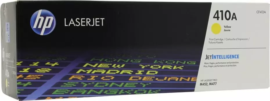 Картридж лазерный HP 410A/CF412A, желтый, 2300 страниц, оригинальный для HP CLJP M452dn / M452nw / MFP M377dw / MFP M477fdn / MFP M477fdw / MFP M477fnw