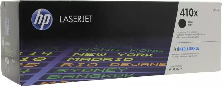 Картридж лазерный HP 410X/CF410X, черный, 6500 страниц, оригинальный для HP LaserJet Pro M477fdn, M477fdw, M477fnw, M452dn, M452nw