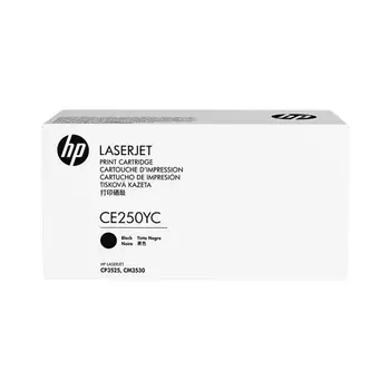 Картридж лазерный HP 504A/CE250YC, черный, 12000 страниц, оригинальный для HP CLJ CM3530/CP3525