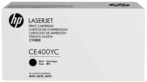 Картридж лазерный HP 507Y/CE400YC, черный, 11000 страниц, оригинальный для HP LaserJet Enterprise 500 M575dn / M575f / M575c / M551dn / M551n / M551xh / M570dn / M570dw