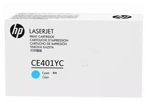 Картридж лазерный HP 507Y/CE401YC, голубой, 6000 страниц, оригинальный для HP Color LaserJet Enterprise 500 M575 / M551 / 570