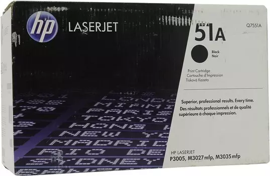 Картридж лазерный HP 51A/Q7551A, черный, 6500 страниц, оригинальный для LaserJet M3027x / M3027 / M3035 / M3035xs / M3005 / M3005d / M3005dn / M3005n / M3005x