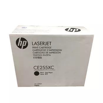 Картридж лазерный HP 55X/CE255XC, черный, 12500 страниц, оригинальный для HP LJ P3015/M525dn/M521dw, белая коробка