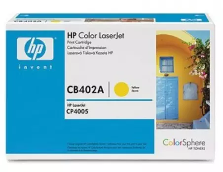 Картридж лазерный HP 642A/CB402A, желтый, 7500 страниц, оригинальный для Color LaserJet CP4005dn / CP4005n