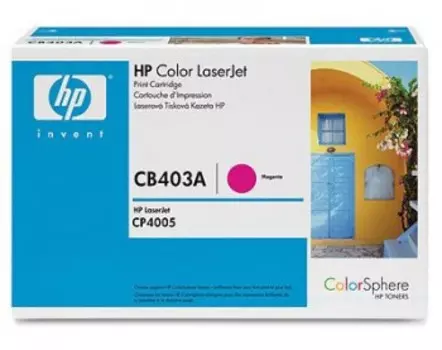 Картридж лазерный HP 642A/CB403A, пурпурный, 7500 страниц, оригинальный для Color LaserJet CP4005dn / CP4005n