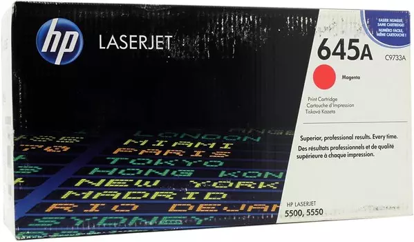 Картридж лазерный HP 645A/C9733A, пурпурный, 12000 страниц, оригинальный для Color LaserJet 5550hdn / 5550 / 5550dn / 5550dtn / 5550n / 5500 / 5500dn / 5500dtn / 5500hdn / 5500n