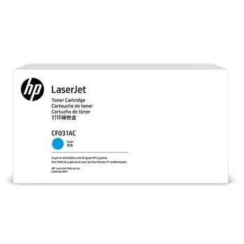 Картридж лазерный HP 646A/CF031AC, голубой, 12500 страниц, оригинальный для HP CM4540, техническая упаковка