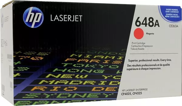 Картридж лазерный HP 648A/CE263A, пурпурный, 11000 страниц, оригинальный для Color LaserJet Enterprise CM4025dn / CP4025n / CM4525dn / CP4525n / CP4525xh