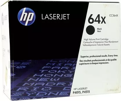 Картридж лазерный HP 64X/CC364X, черный, 1шт., 24000 страниц, оригинальный, для HP LaserJet P4015dn / P4015n / P4015tn / P4015x / P4515xm / P4515n / P4515tn / P4015x